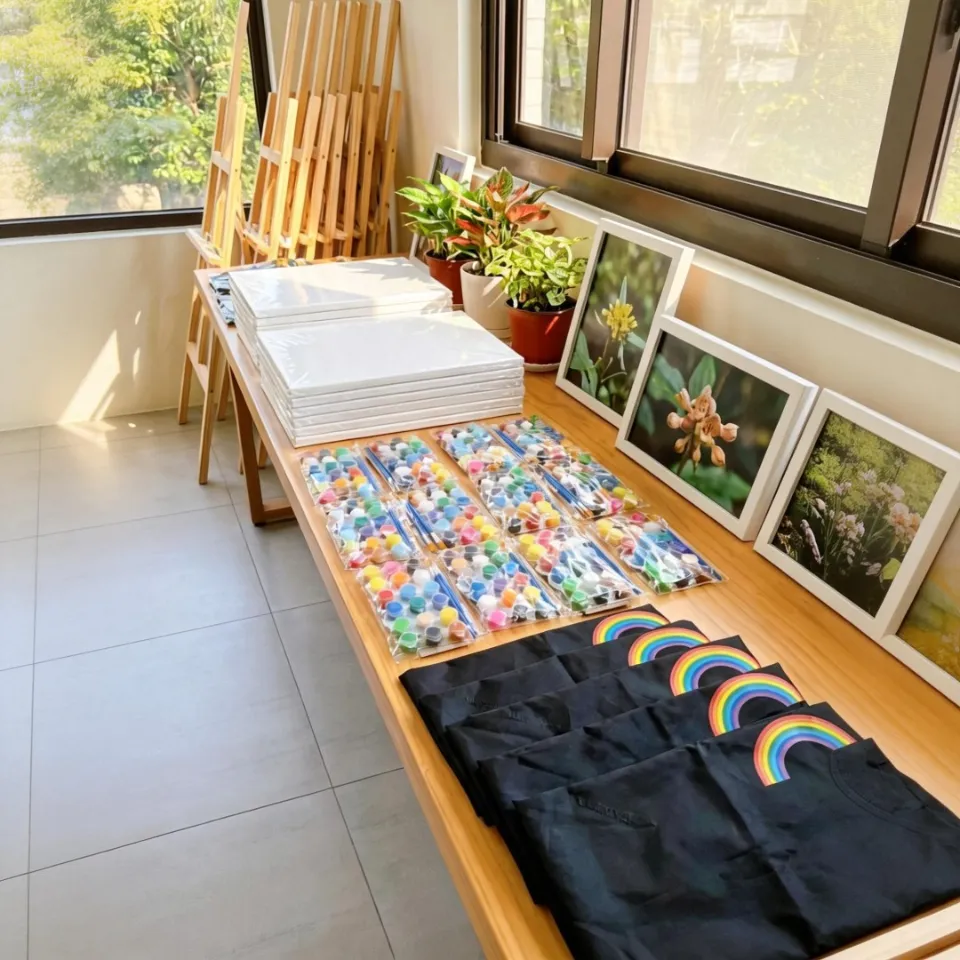 調色盤：春日自然繪畫